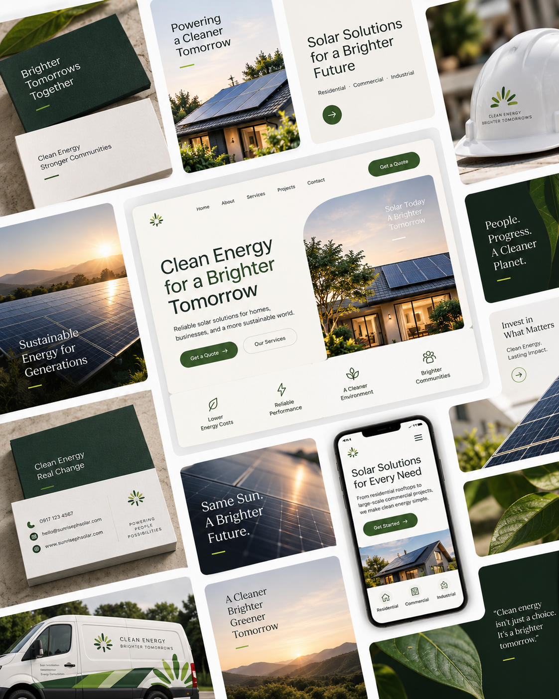 Sunrise Solar brand identity